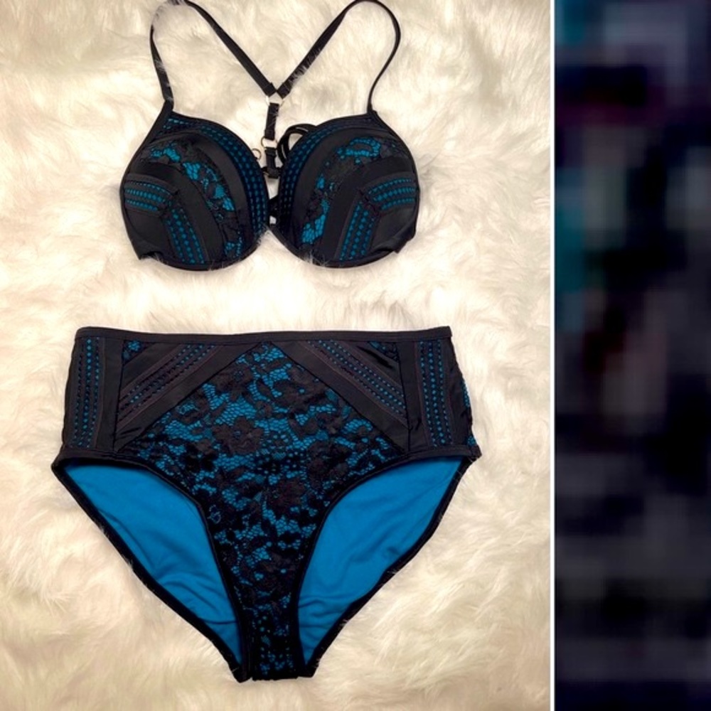 Two Piece Lace Bikini Swimsuit